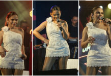 Samya Maia valoriza a cultura local e sobe ao palco do São João de Ingá com vestido de labirinto produzido em Chã dos Pereiras