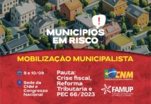 Famup convoca gestores para mobilização municipalista em Brasília nos dias 9 e 10 de setembro