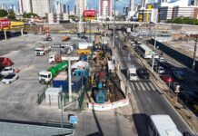 Trecho da Avenida Tancredo Neves, em João Pessoa, vai ficar um mês interditado para obras no esgoto