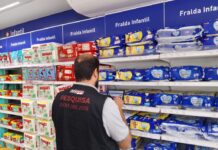 Levantamento aponta diferença de mais de R$ 50 no preço de fralda infantil, na capital