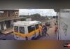 VÍDEO: Bandidos tocam terror e assaltam casal em van escolar em plena atividade, no Valentina