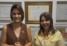 Em Brasília, Eliza Virgínia se reúne com Michelle Bolsonaro e trata sobre políticas para mulheres e inclusão na educação