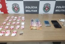 Polícia Militar prende o mesmo suspeito com drogas pelo segundo domingo seguido em Mangabeira