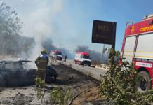 Motorista de Sumé morre e esposa fica ferida após carro capotar e pegar fogo na Serra de Teixeira