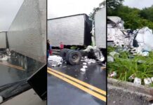 Colisão de carreta bitren e caminhão deixa um morto e outro ferido, na BR-116, em Cachoeira dos Índios