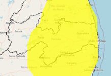 Quase 170 cidades da Paraíba estão sob alerta de chuvas intensas