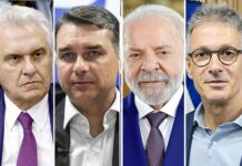 Quaest: Em 10 estados, Flávio vence em 5, Lula em 4 e empatam em um