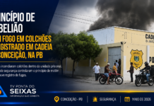 Princípio de rebelião com fogo em colchões é registrado em cadeia de Conceição, na PB