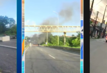 Moradores fecham BR-230 e incendeiam carro durante protesto em João Pessoa