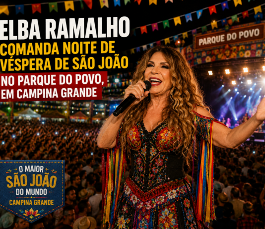 Elba Ramalho comanda noite de véspera de São João no Parque do Povo, em Campina Grande