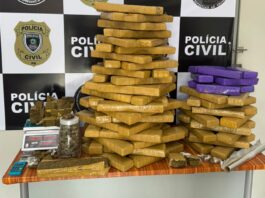 QUASE 100kg: Polícia Civil prende três pessoas e apreende grande quantidade de drogas em Campina Grande