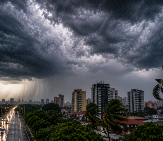 INMET EMITE ALERTA PARA CHUVAS INTENSAS EM TODA A PARAÍBA NESTA SEXTA FEIRA
