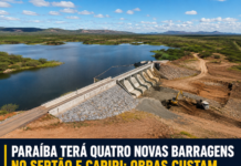 Paraíba terá quatro novas barragens no Sertão e Cariri; obras custam mais de R$ 168 milhões