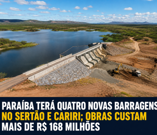 Paraíba terá quatro novas barragens no Sertão e Cariri; obras custam mais de R$ 168 milhões