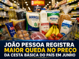 JOÃO PESSOA REGISTRA MAIOR QUEDA NO PREÇO DA CESTA BÁSICA DO PAÍS EM JUNHO