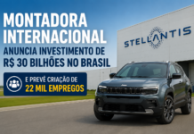 Montadora de veículos internacional anuncia investimento de R$ 30 bilhões no Brasil e prevê criação de 22 mil empregos