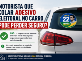 Adesivo eleitoral no carro pode fazer motorista perder o seguro? Entenda