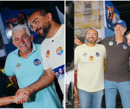 Deputado Caio Roberto participa de adesivaço ao lado do prefeito Jan e do vice Joilton em Ingá