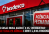 Bradesco fecha 324 agências e elimina 2,4 mil postos de trabalho
