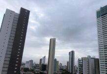 Inmet coloca João Pessoa e mais 43 cidades da Paraíba sob risco de fortes chuvas