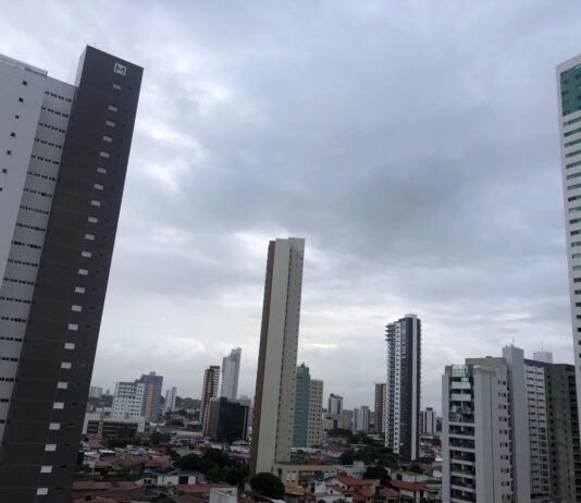 Inmet coloca João Pessoa e mais 43 cidades da Paraíba sob risco de fortes chuvas