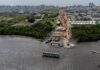 Trecho da obra da Ponte do Futuro é embargado após fiscalização